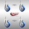 Service Caster 4 Inch 316SS Blue Polyurethane Wheel Swivel 10mm Threaded Stem Caster Set SCC-SS316TS20S414-PPUB-BLUE-M1015-4 - alternate 2
